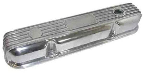 Racing Power Company Polished Aluminium Valve Cover, Finned Style RPCR7671