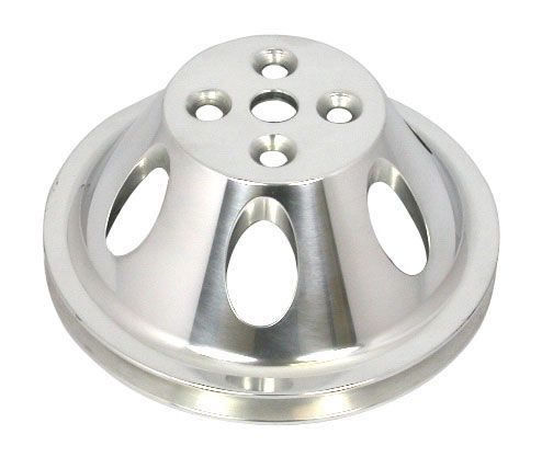 Racing Power Company Polished Aluminium Water Pump Upper Pulley, Single Groove, 6.60" Dia RPCR8840POL