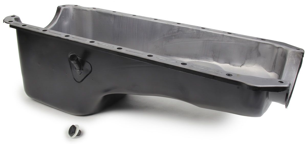 Racing Power Company Black Steel Stock Oil Pan RPCR9294P