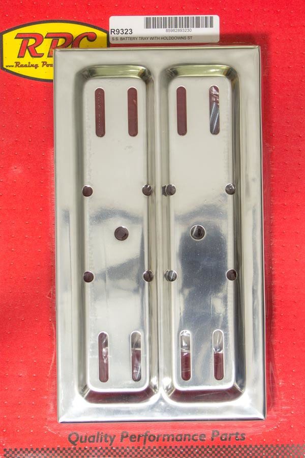 Racing Power Company Stainless Steel Battery Tray Kit 7-1/2" x 13-1/4" RPCR9323