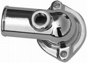 Racing Power Company Chrome Steel Thermostat Housing, O-ring Style RPCR9415