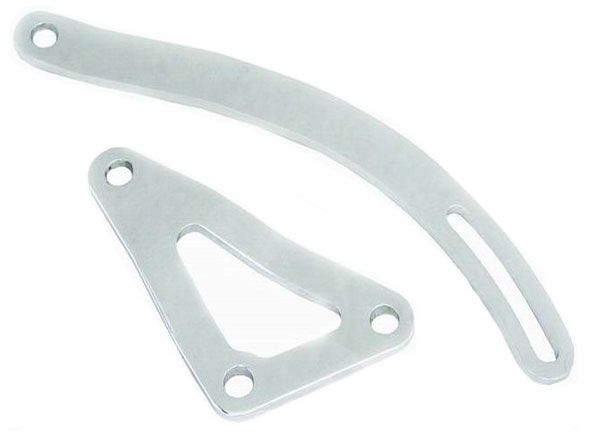 Racing Power Company Chrome Steel Alternator Bracket Top & Bottom RPCR9456