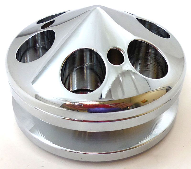 Racing Power Company Alternator Pulley - Chrome RPCR9487C