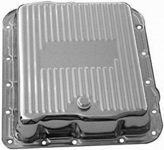 Racing Power Company Chrome Steel Transmission Pan, Finned, Extra Capacity RPCR9712