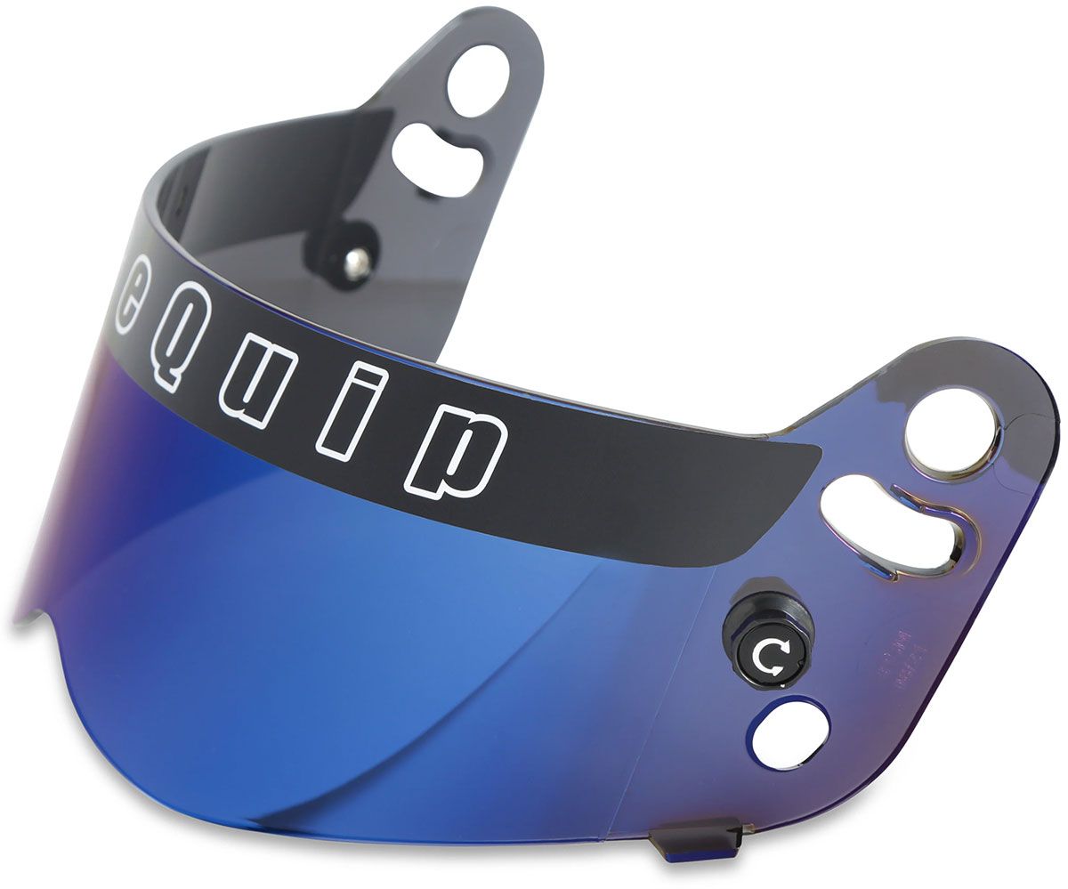 Racequip Helmet Shield, Blue Iridium (RQ205007RQP)