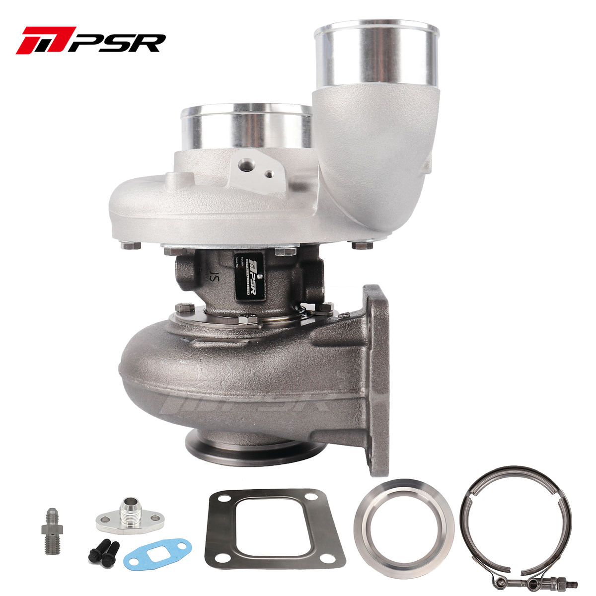 Pulsar Billet 363D 366D 369D DUAL CERAMIC BALL BEARING Turbo with 90° Elbow Outlet Compressor