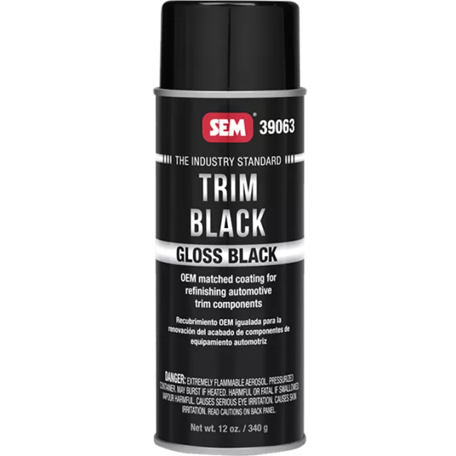 SEM GLOSS TRIM BLACK 16 OZ AEROSOL