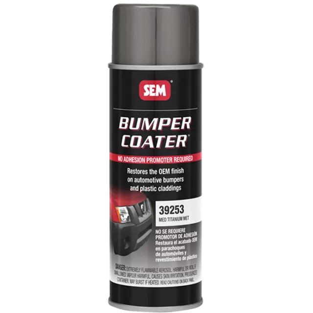 SEM 39253 BUMPER MEDIUM TITANIUM METALLIC 16 OZ AEROSOL