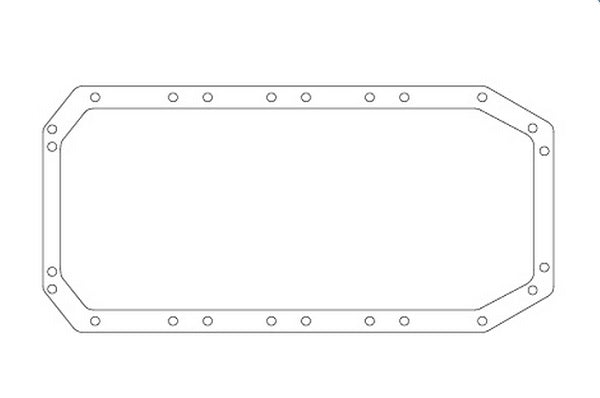 SCE Gaskets AccuSeal Oil Pan Gasket - 9.375" inside width SCE-261092