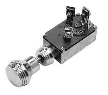 So Cal Speedshop SO-CAL Speed Shop Polished Art Deco Keyless Ignition Switch SO001-60753