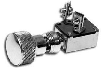 So Cal Speedshop SO-CAL Speed Shop Polished Knurled Style Knob Push Horn Switch SO001-60795