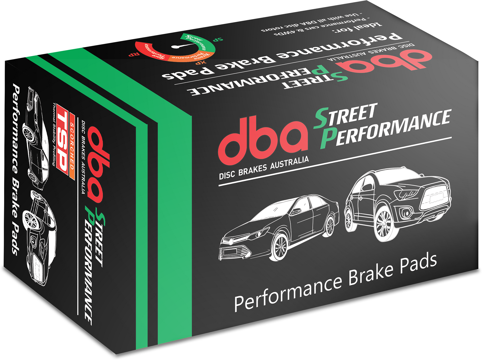 Brake Pad to suit Toyota Fortuner 15- SP PERFORMANCE Front DBA