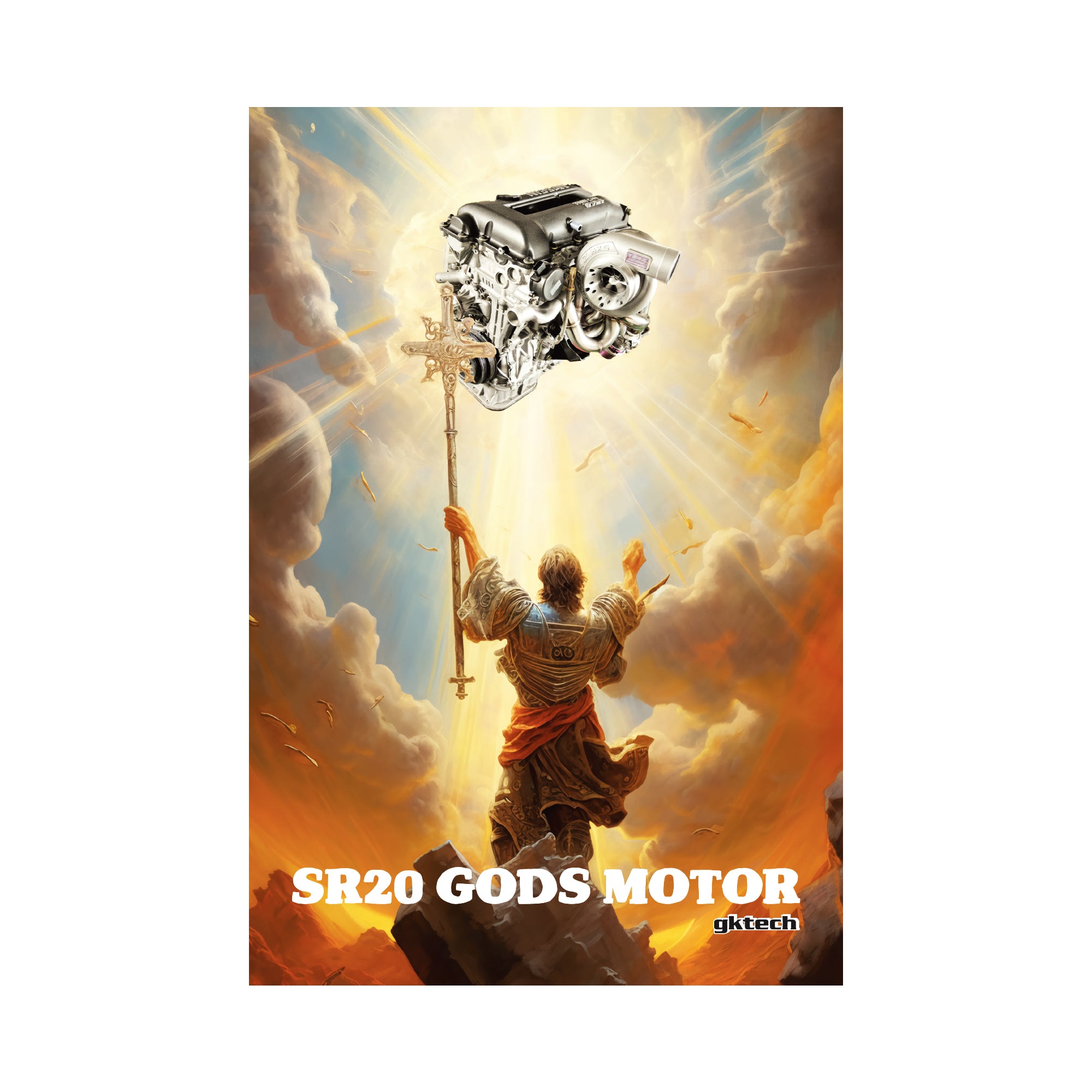 SR20 Gods motor garage banner