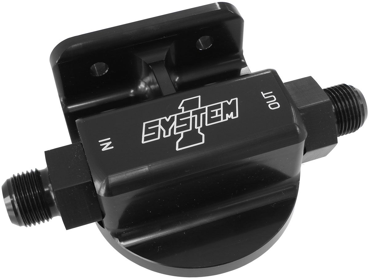 Remote Billet Filter Mount, Black