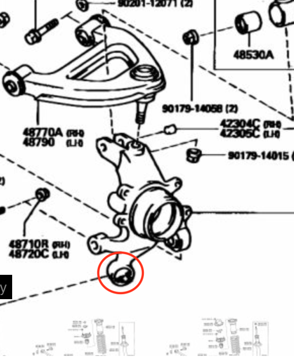 GKTech Toyota JZX100 Rear Knuckle Traction Arm Spherical Bearing (JZXX-RKBT)