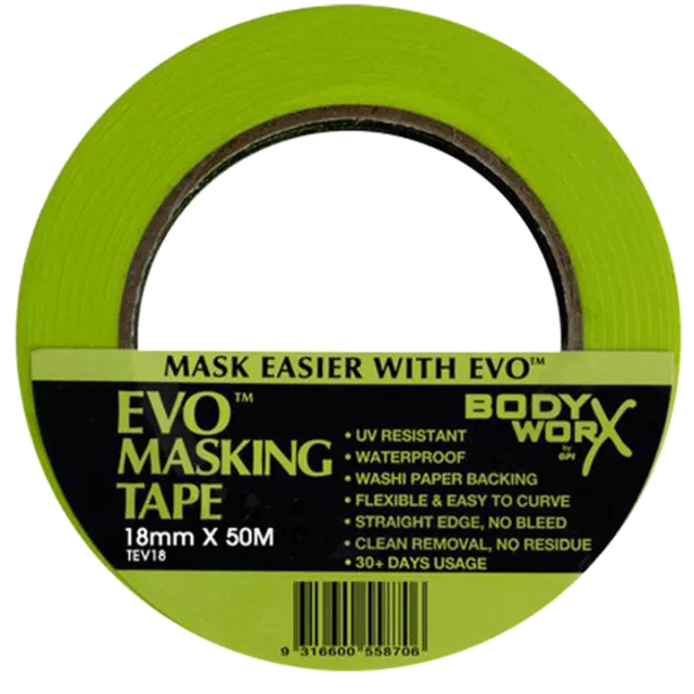 EVO MASKING TAPE 18MM 50M