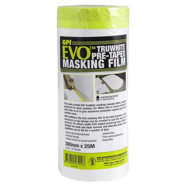 EVO MASKING FILM PRE-TAPED 300MM x 25M