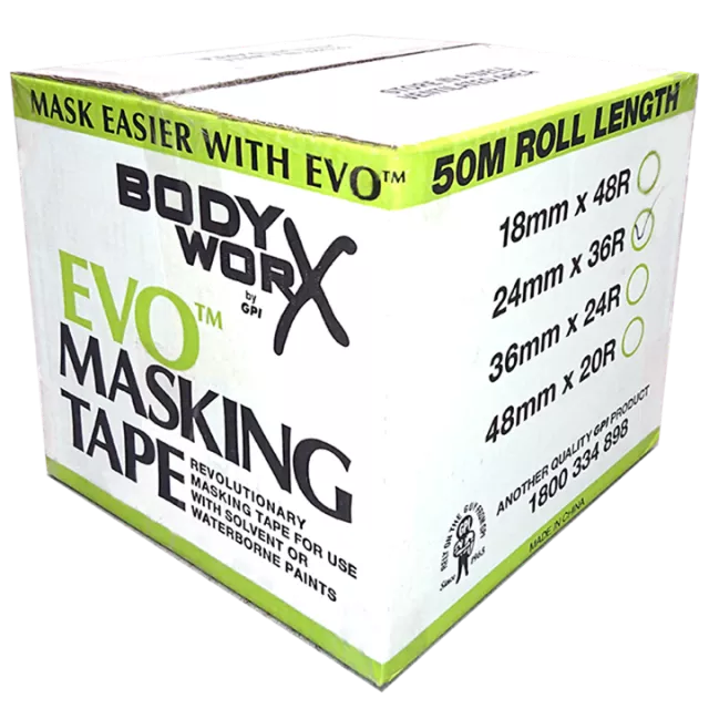 EVO MASKING TAPE 24MM 50M (BOX 36)