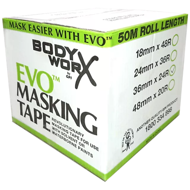 EVO MASKING TAPE 36MM 50M (BOX 24)