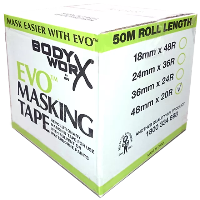 EVO MASKING TAPE 48MM 50M (BOX 20)