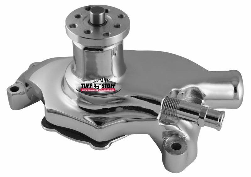 Tuffstuff Cast Short Water Pump, Chrome Finish TUF1354NA