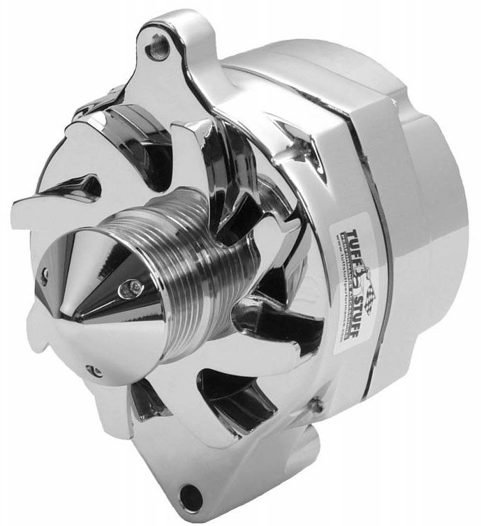 Tuffstuff Chrome Smooth "Silver Bullet" Ford Alternator TUF7069ABULL6G