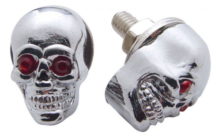 UPI Reproductions Skull License Plate Bolts UP70315