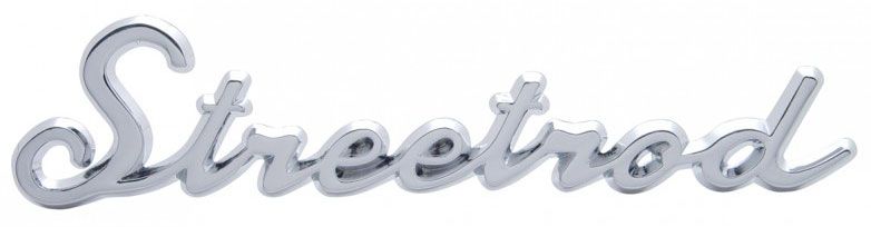 UPI Reproductions Chrome Streetrod Script Emblem UPA6202