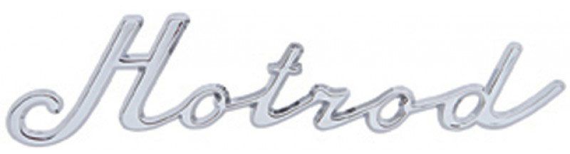 UPI Reproductions Chrome "Hotrod" Script Emblem UPS1001