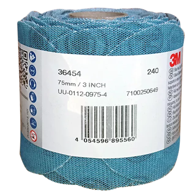 3M 36454 BLUE NET DISC P240+ 76MM (ROLL 100)