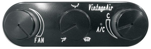 Vintage Air Vintage Air Horizontal Anodised Face and Knobs VA491223-RUA