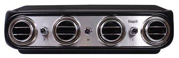 Vintage Air Heritage Heat & Cool, Under Dash Brushed Aluminium Face VA674013