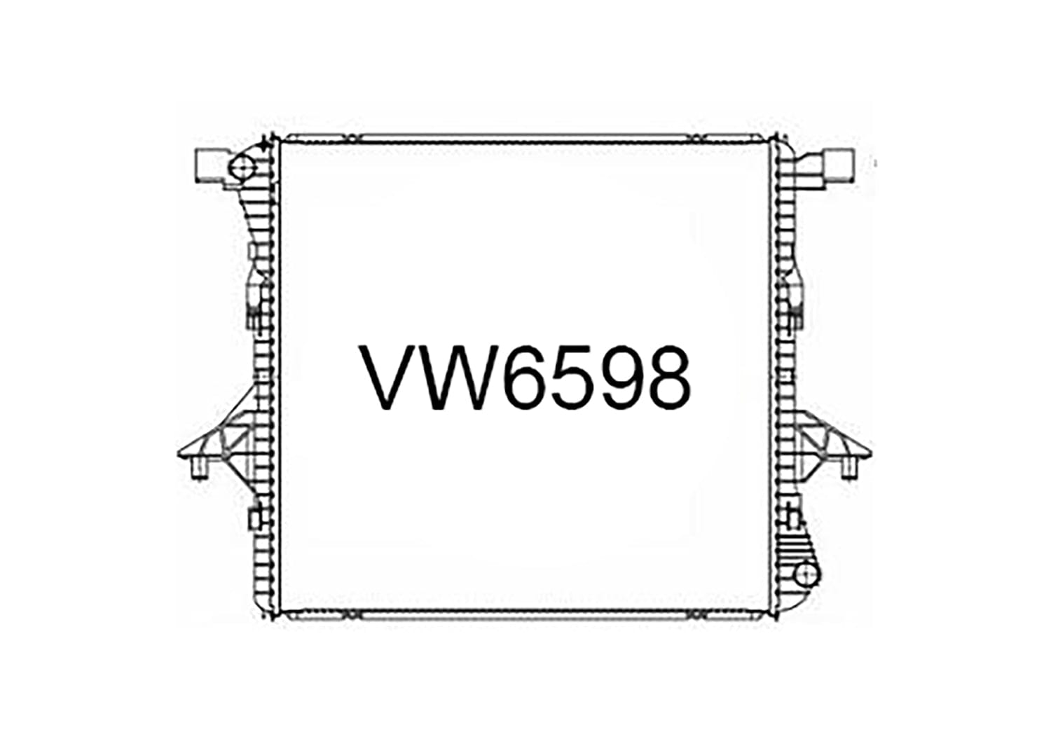 Fenix Cooling Radiator Volkswagen Amarok 2H 2.0L Petrol & Diesel 2010-2022 SR