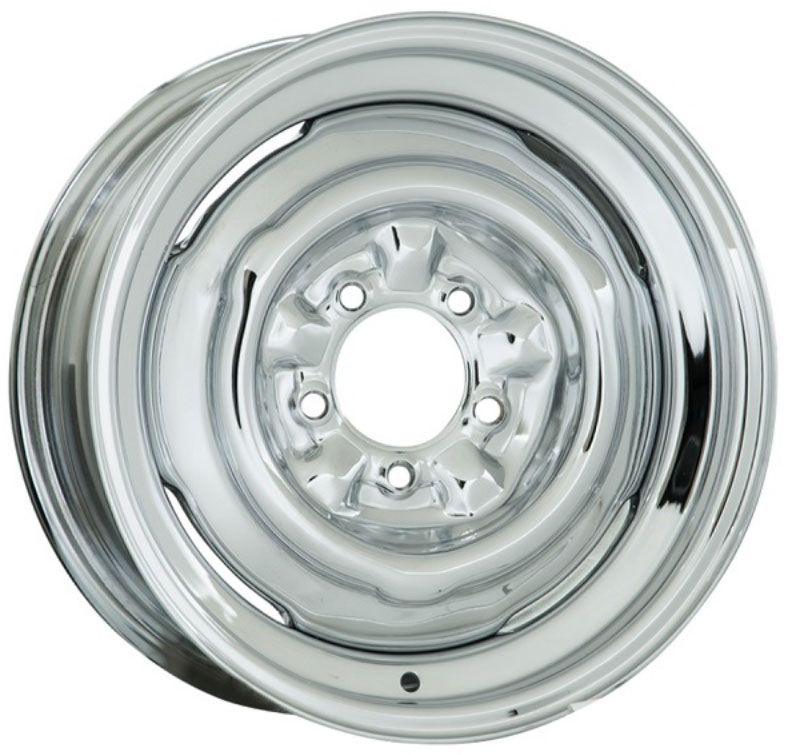 Wheel Vintiques Chrome Smoothie Steel Rim 15 x 6" WV10-5612358