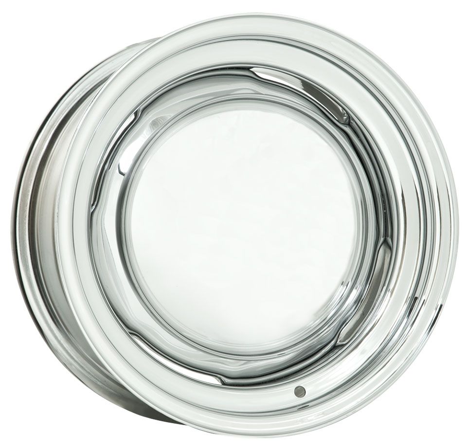 Wheel Vintiques Chrome O.E Ford Rim - Chev Style 15 x 10" WV64-5034042