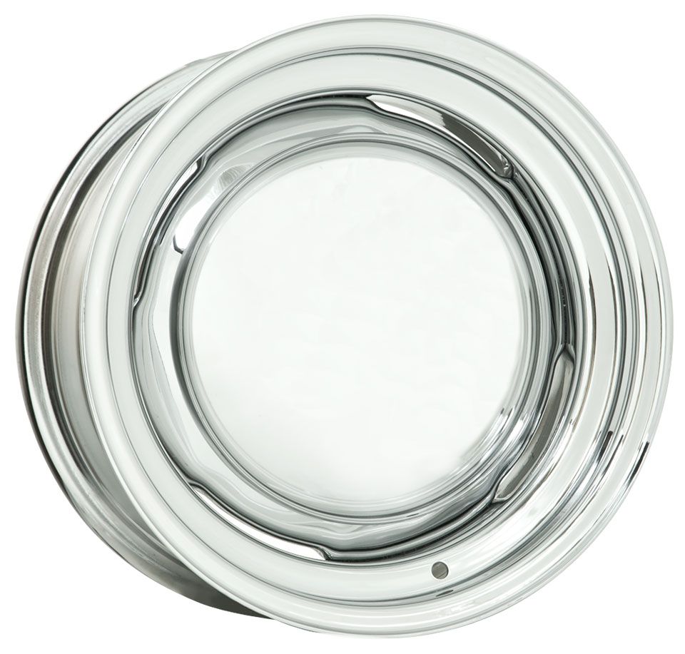 Wheel Vintiques Chrome O.E Ford Rim - Chev Style 15 x 6" WV64-563404