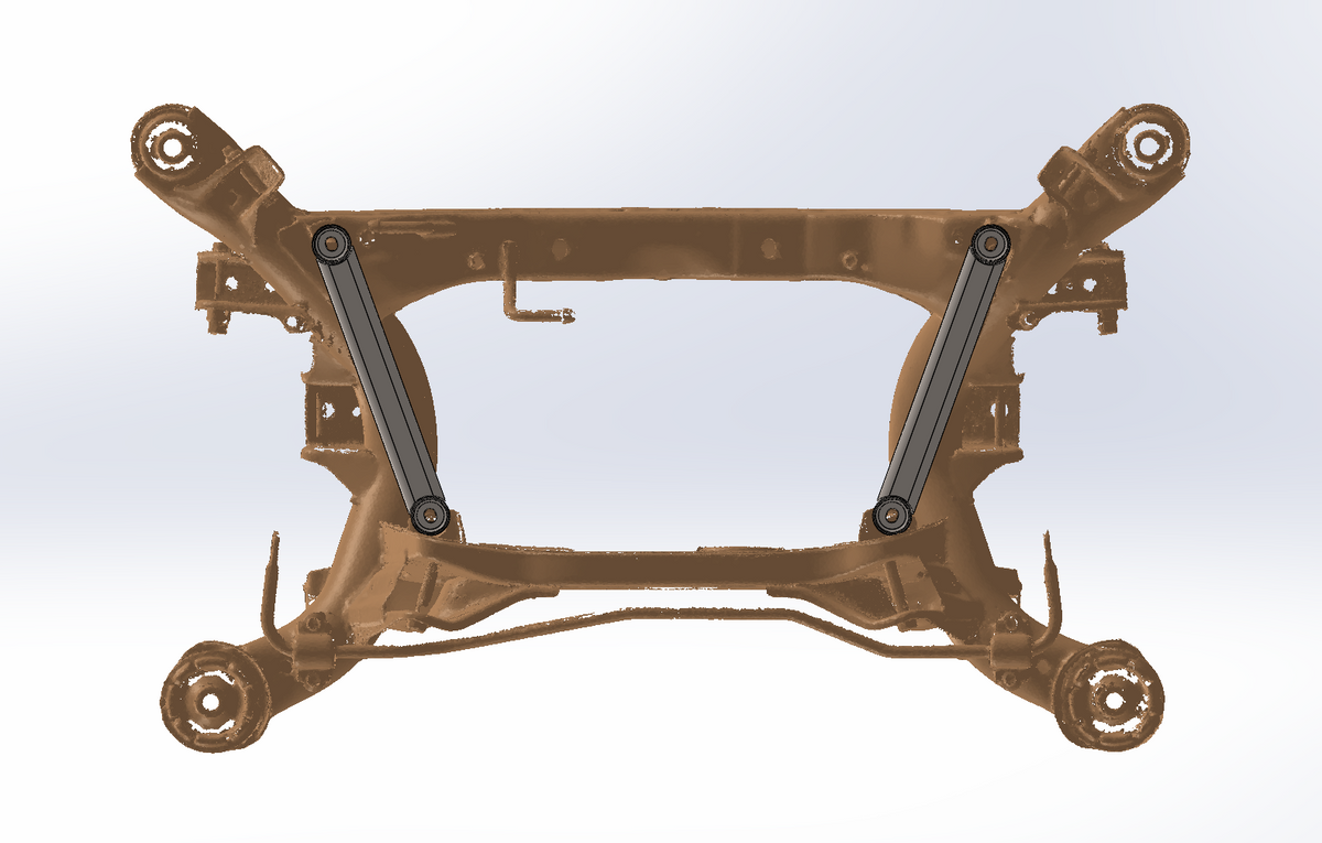 GKTech Lexus IS200, IS300 Rear Subframe Braces (XE10-SBRC)
