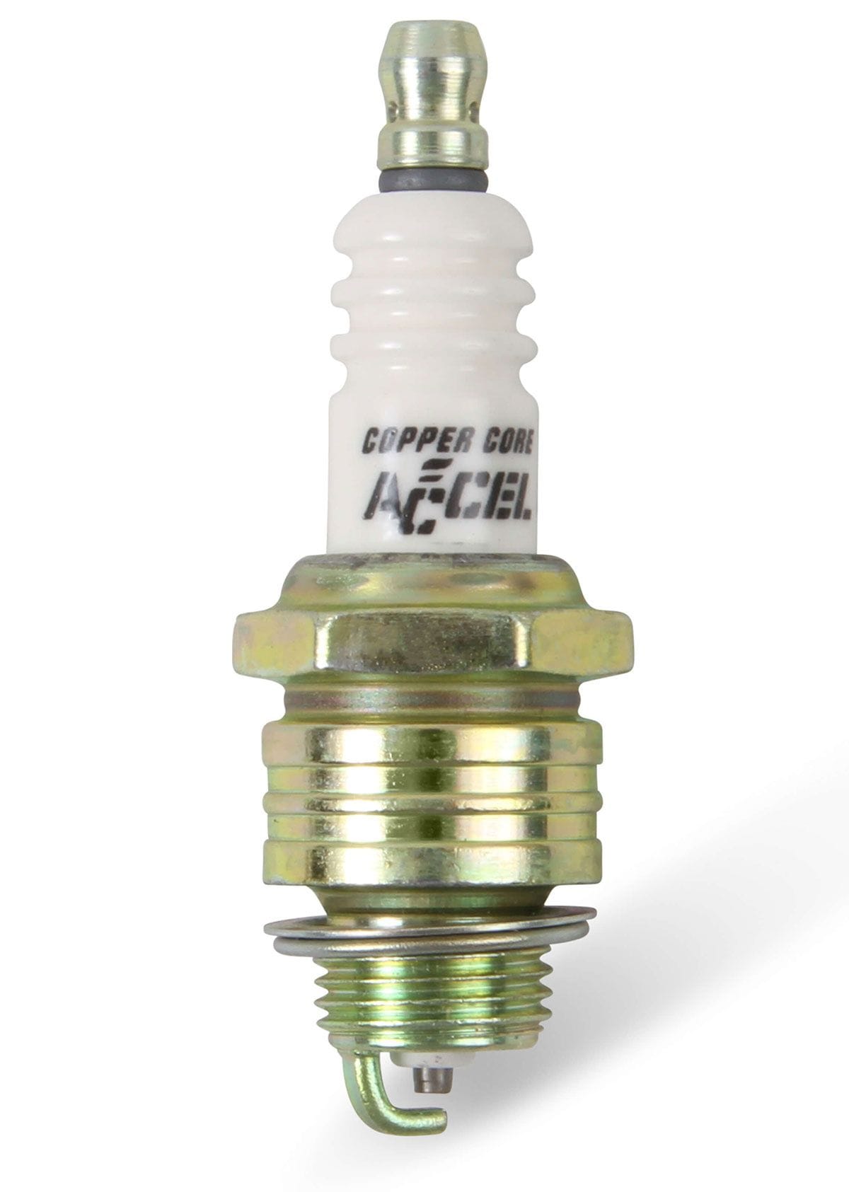 ACCEL 3/8" reach, Projected tip, Gasket seat, Set of 8, Resistor, Stock Hea Accel U-Groove Shorty Spark Plugs AC8197 SR