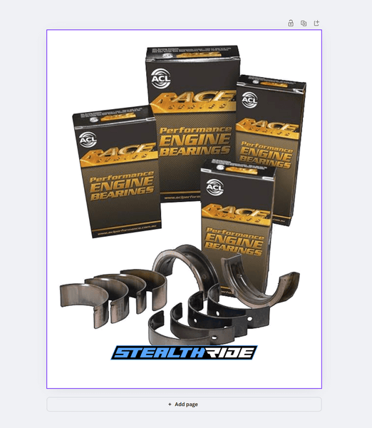 ACL Race Main Bearing Set – 0.25mm Oversize For Nissan RB20 / RB25 / RB30 / RD28 Engines