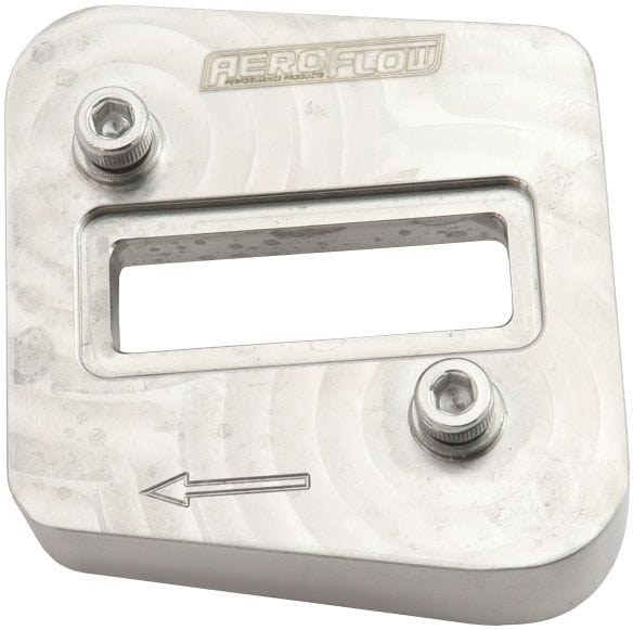 Aeroflow Performance Aeroflow Aeroflow Weld-on Mass Air Flow Sensor Plate - Stainless Steel (AF989-05SS) SR