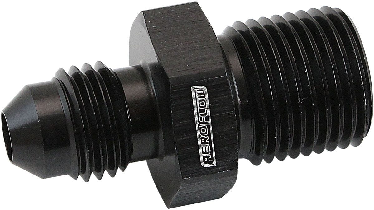 Aeroflow METRIC M14 X 1.25MM TO -6AN AF742-06BLK SR
