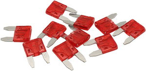 10 AMP MINI BLADE FUSE RED