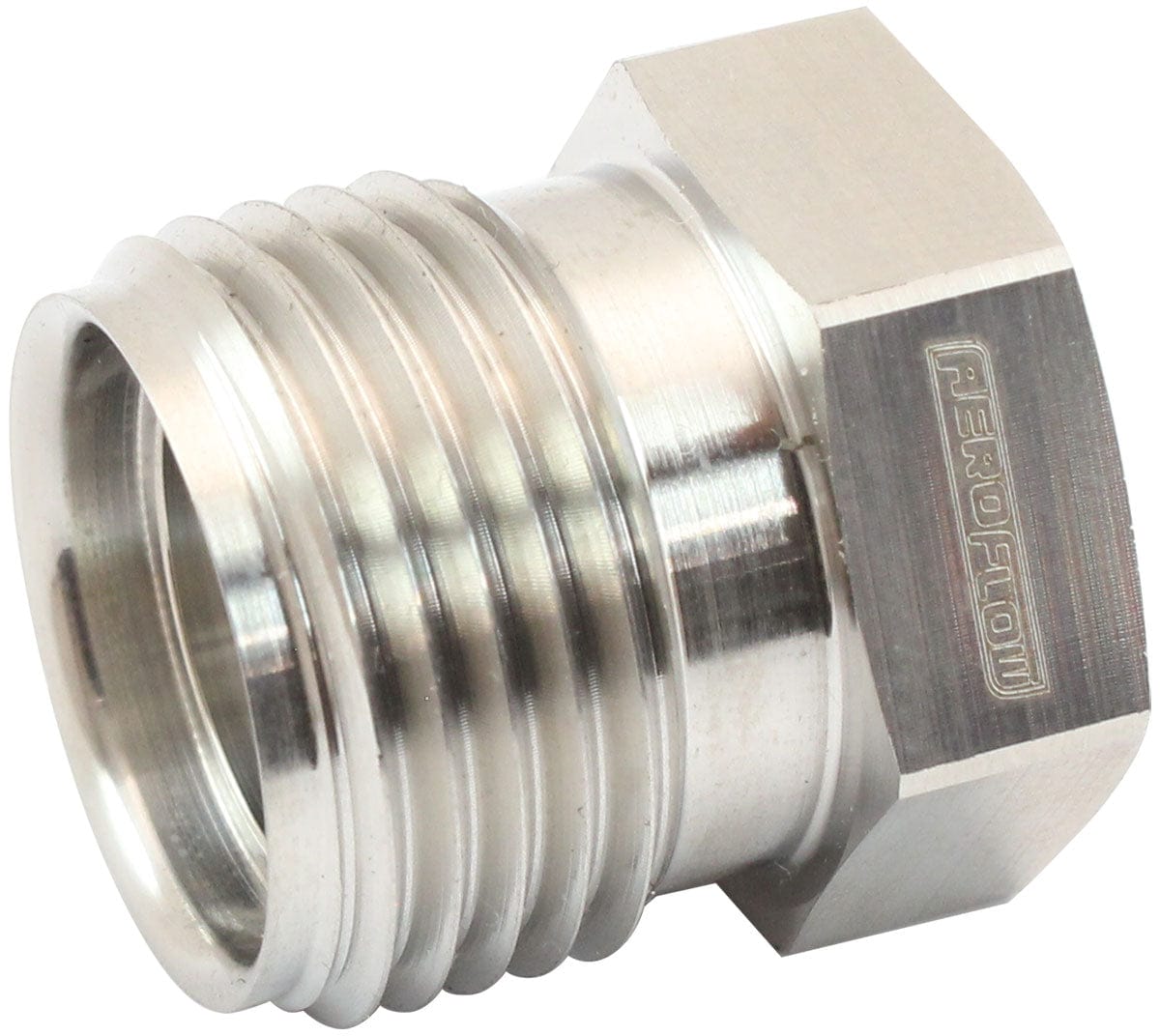 Aeroflow Performance #10 MALE WELD ON NUT A/C S/S SR