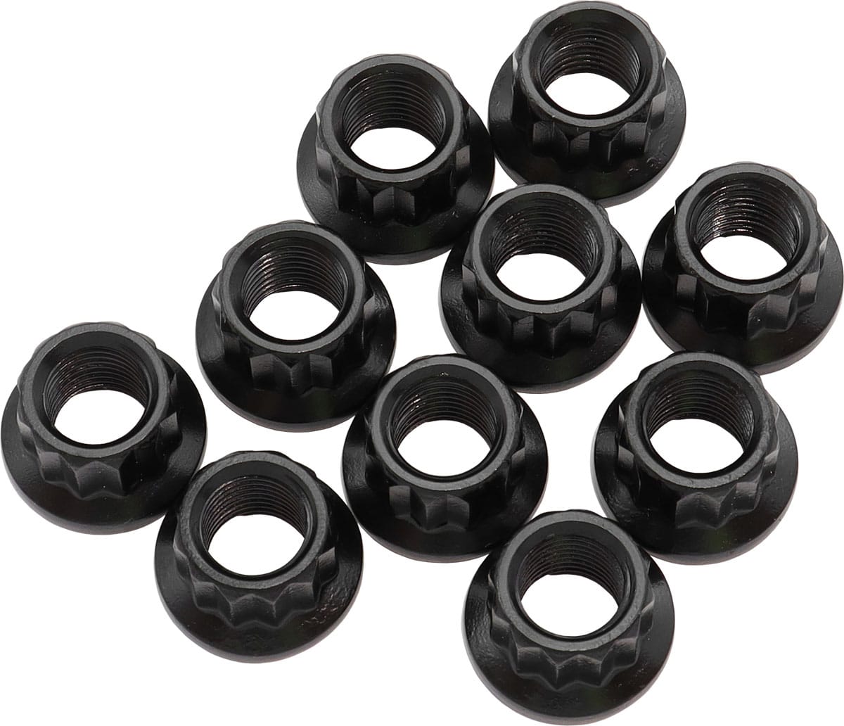 Aeroflow Performance 10-Pack 7/16" UNF NUT .818" HEAD 14mm SR