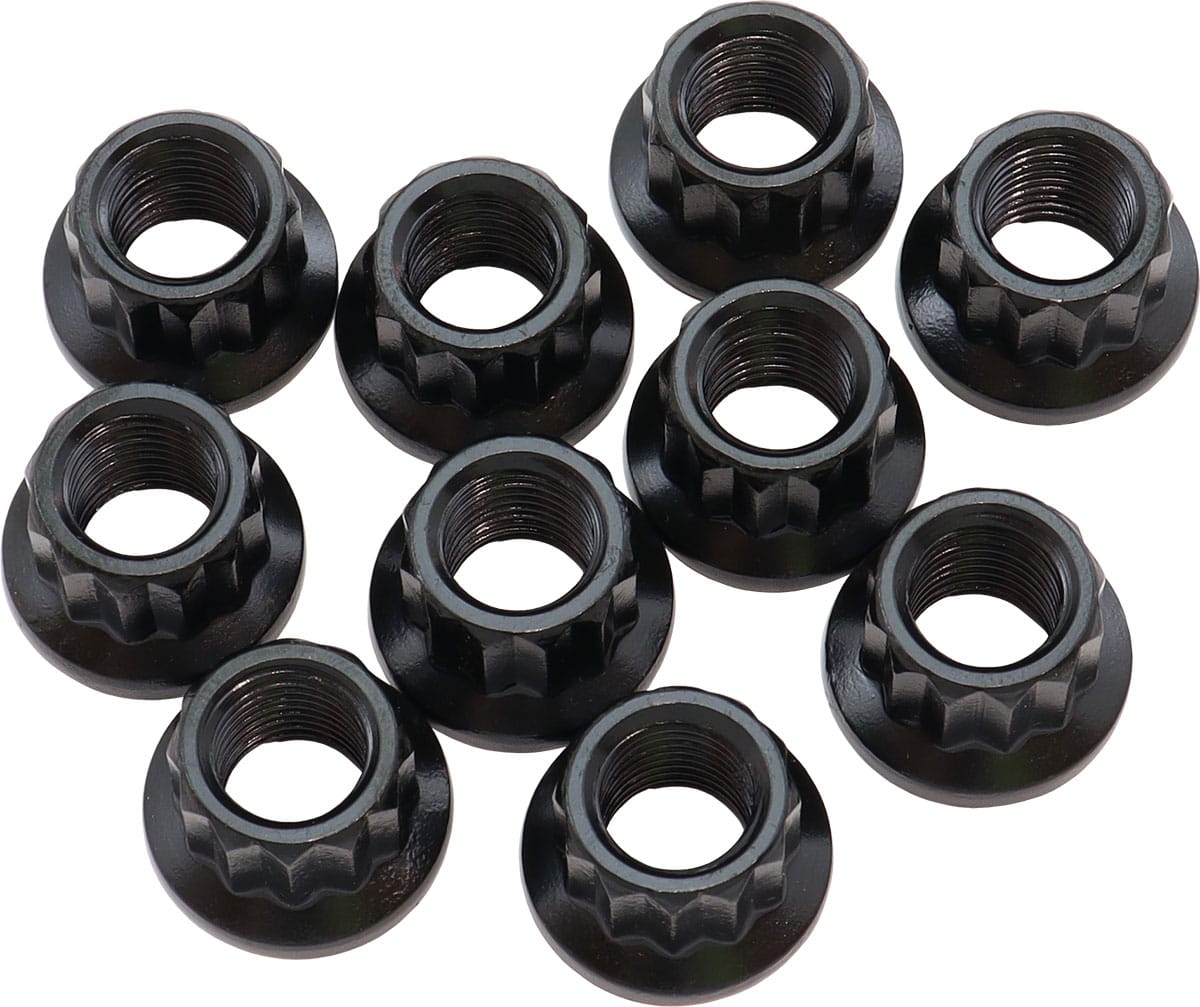 Aeroflow Performance 10-Pack M11 x 1.25 NUT 20.8mm HEAD 14m SR