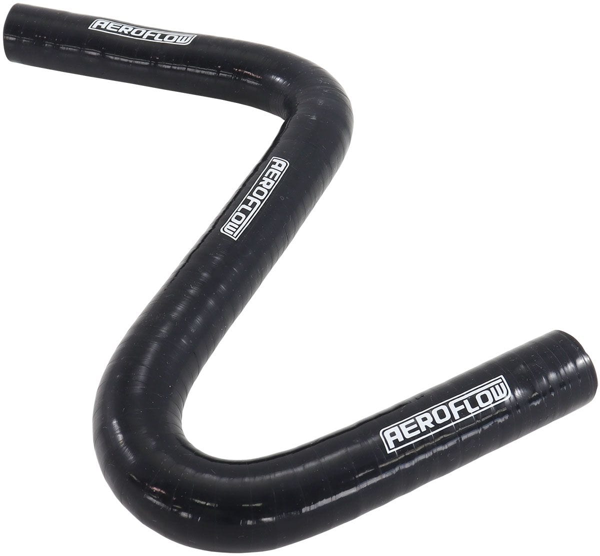 Aeroflow Performance 135 Degree Bend and 90 Degree Bend Aeroflow Gloss Black Silicone Z Bend Heater Hose 3/4" (19mm) I.D AF9240-075 SR