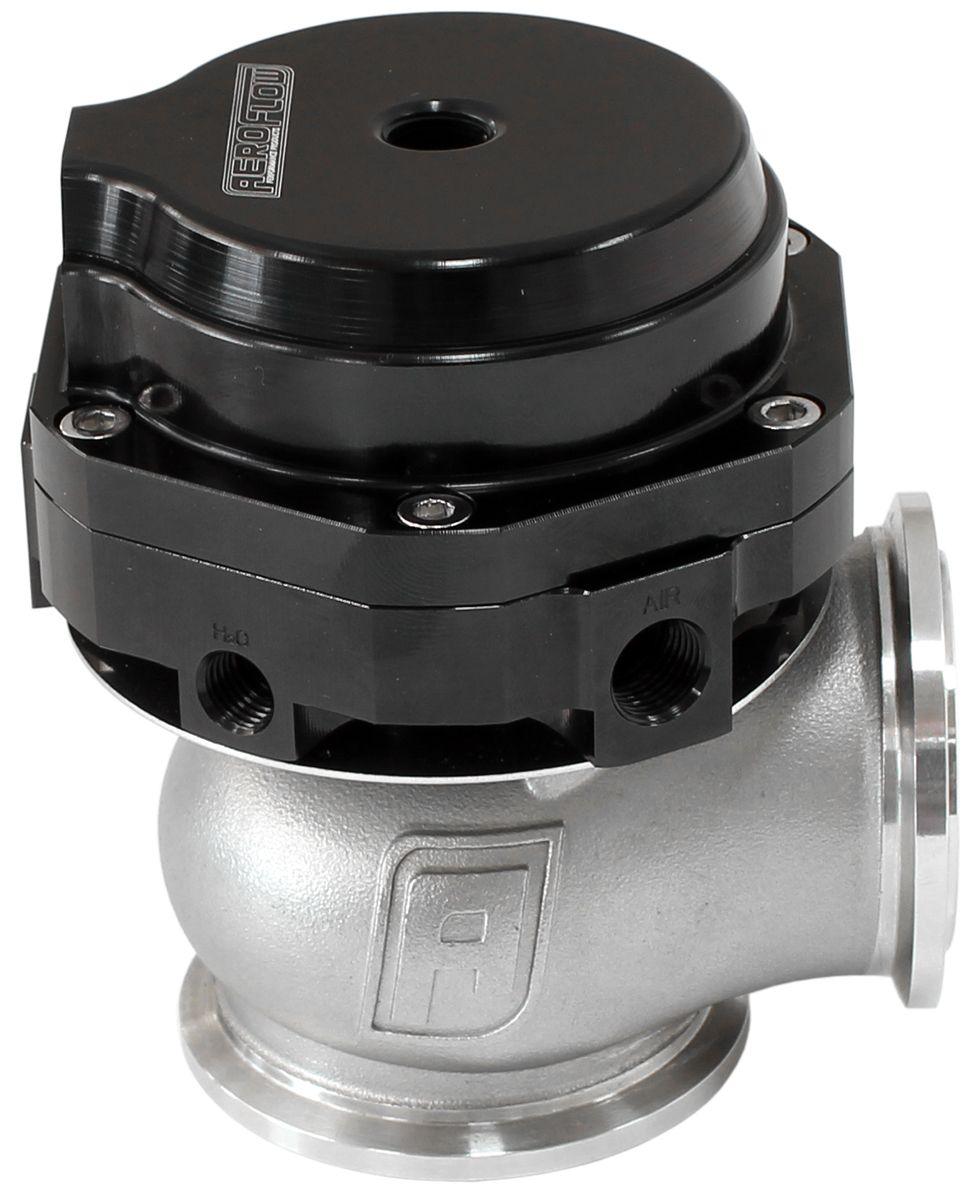 Aeroflow Performance 14 PSI (1 Bar) Aeroflow 38mm External Wastegate - Black AF9552-1000 SR