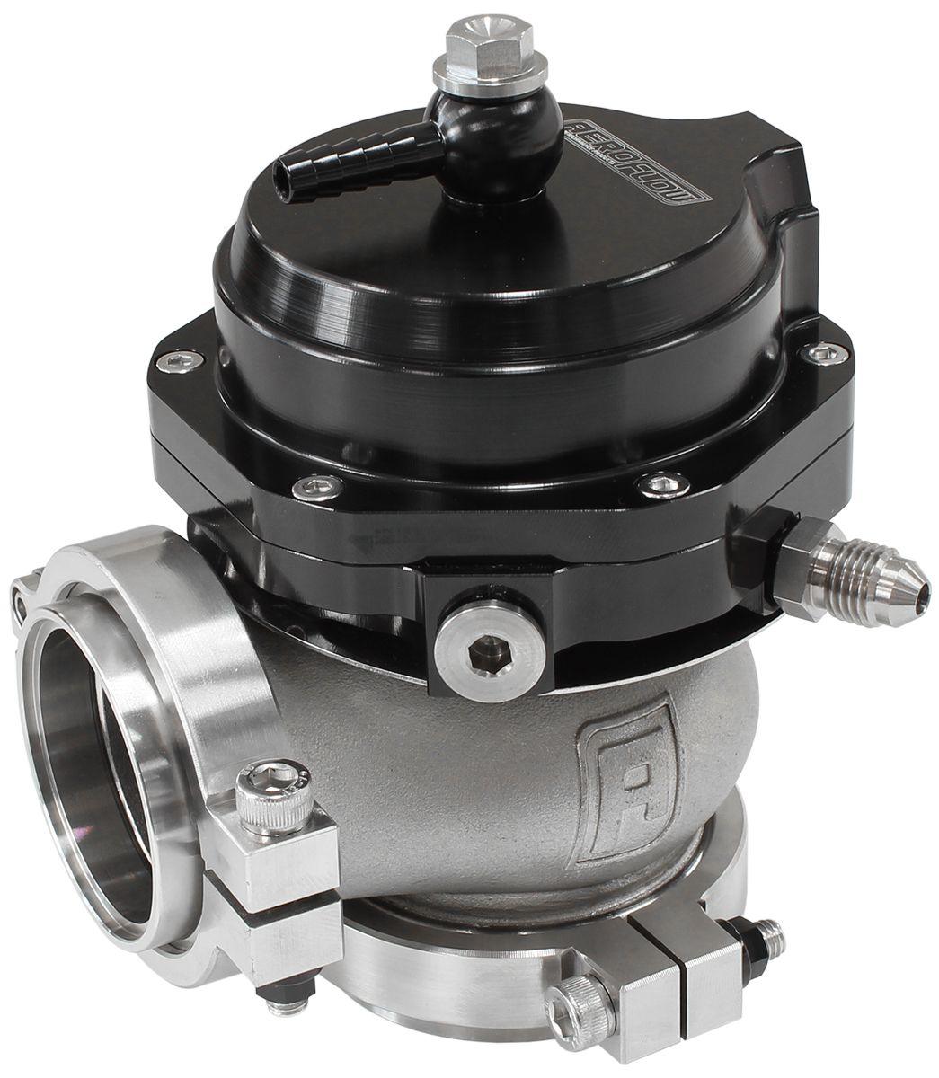 Aeroflow Performance 14 PSI (1 Bar) Aeroflow 44mm External Wastegate - Black AF9552-1001 SR