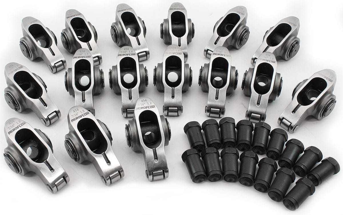 Aeroflow Performance 16-Pack BBC S/S ROCKER ARMS 7/16" STUD SR
