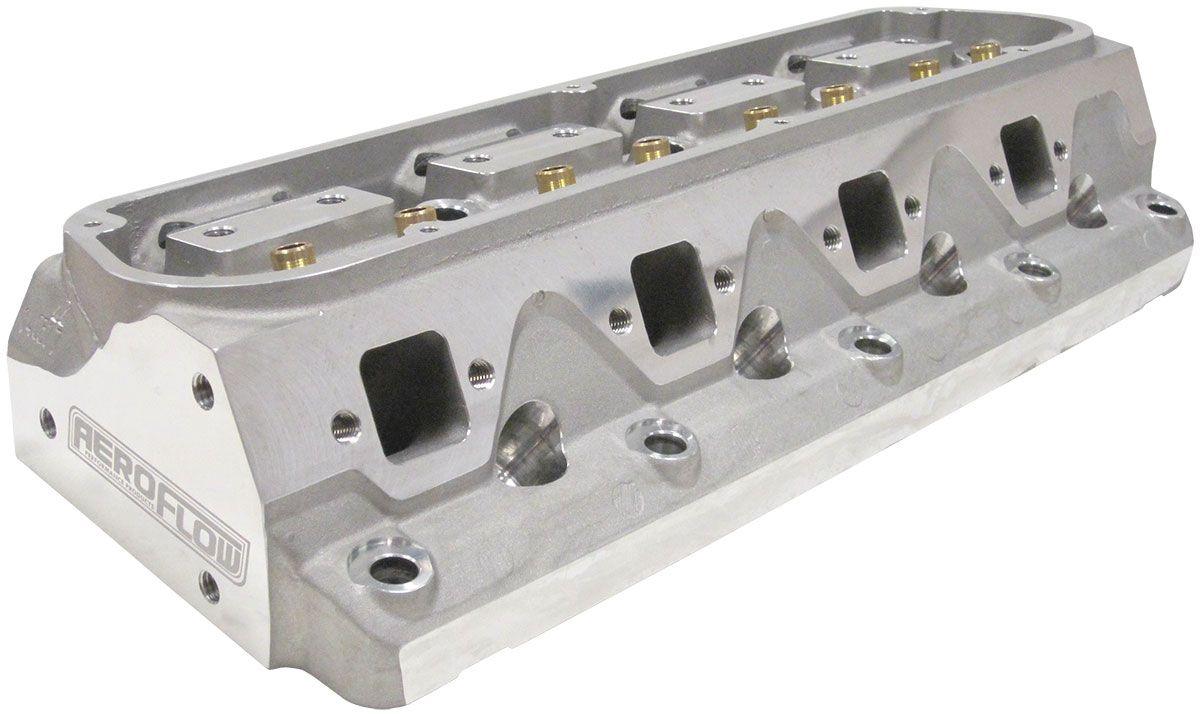 Aeroflow Performance 2.00" x 1.18" Intake Port, 1.32" x 1.27" Exhaust Port Aeroflow Bare Small Block Ford Windsor 289-351 175cc Aluminium Cylinder Heads with 61cc C SR
